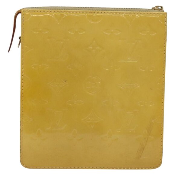 LOUIS VUITTON Monogram Vernis Motto Accessory Pouch Beige - Picture 3 of 16